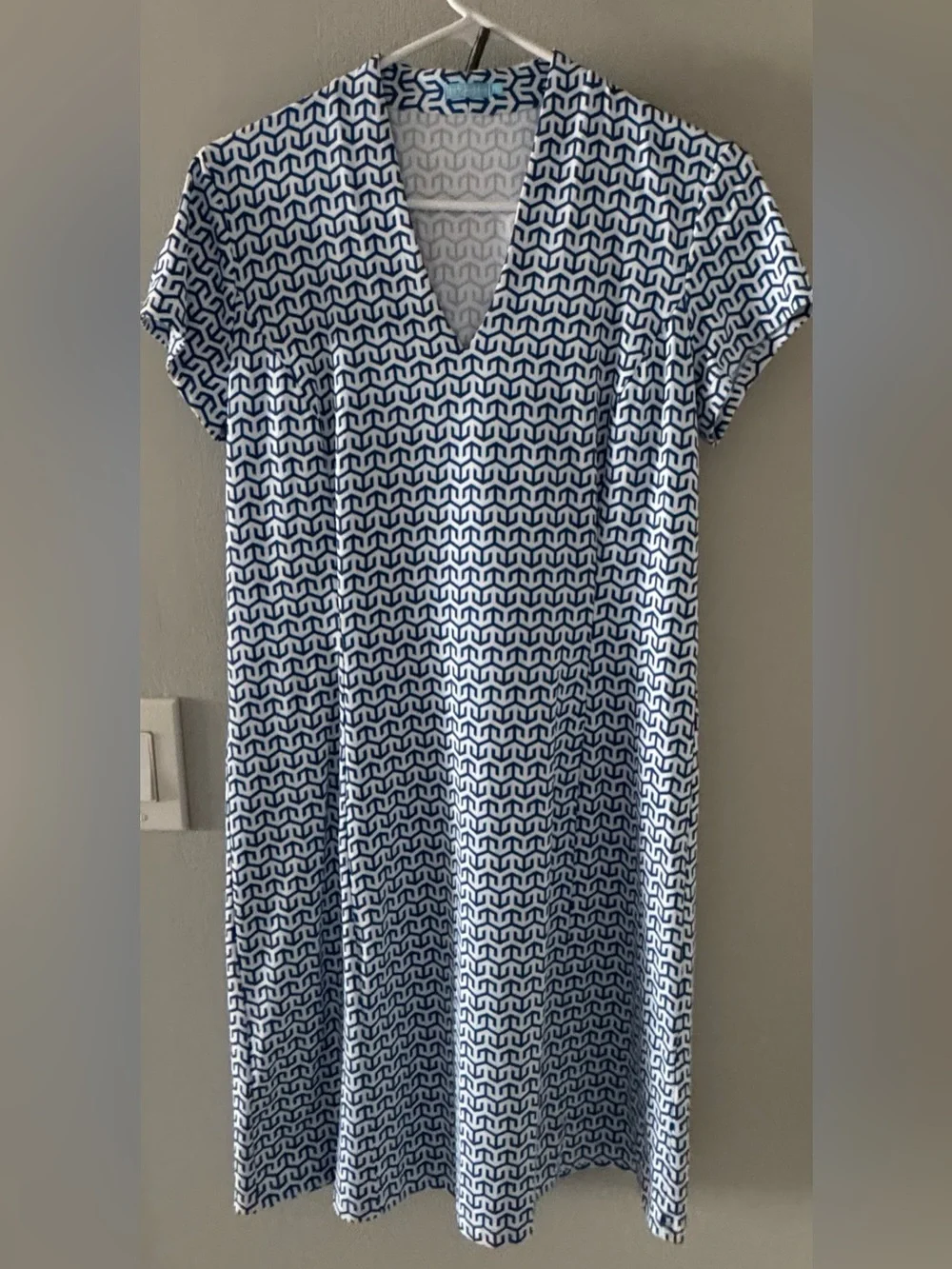 J. McLaughlin Blue Catalina Cloth Dress